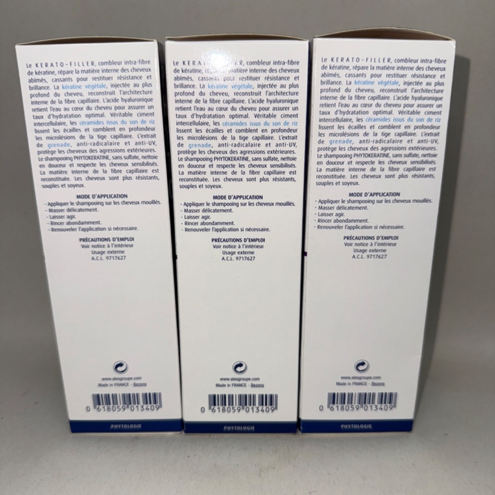 3 PACK Phyto Phytokeratine Repair Shampoo 6.7 fl oz Each x3 NIB - Picture 4 of 5